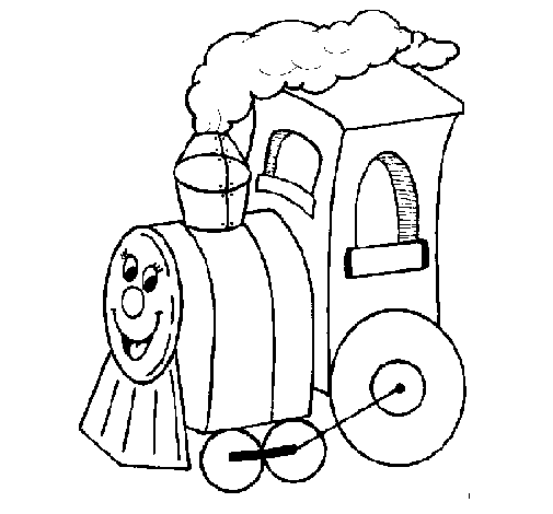 Dibuix de Tren 4 per Pintar on-line