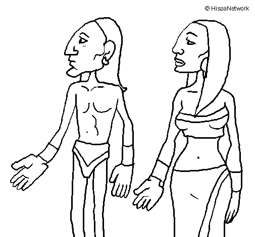 Dibuix de Tribu Itzá per Pintar on-line