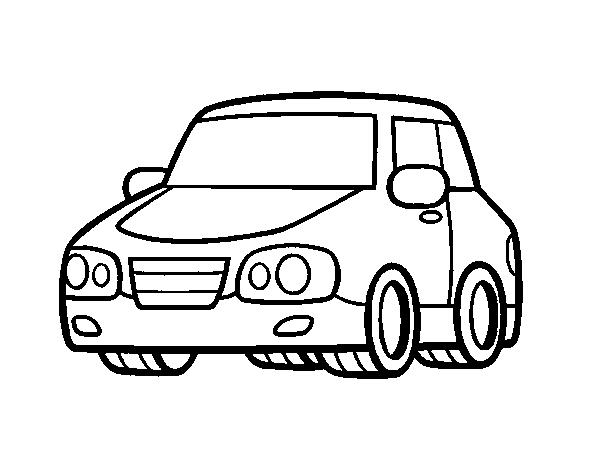 Dibuix de Un cotxe urbà per Pintar on-line