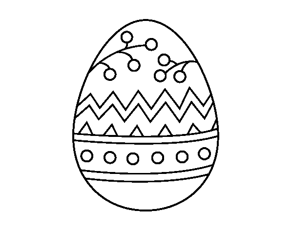 Dibuix de Un ou de Pascua per Pintar on-line