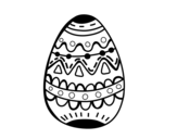Dibuix de Un ou de Pasqua decorat per pintar