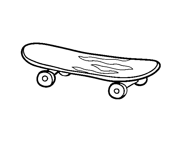 Dibuix de Un skate per Pintar on-line