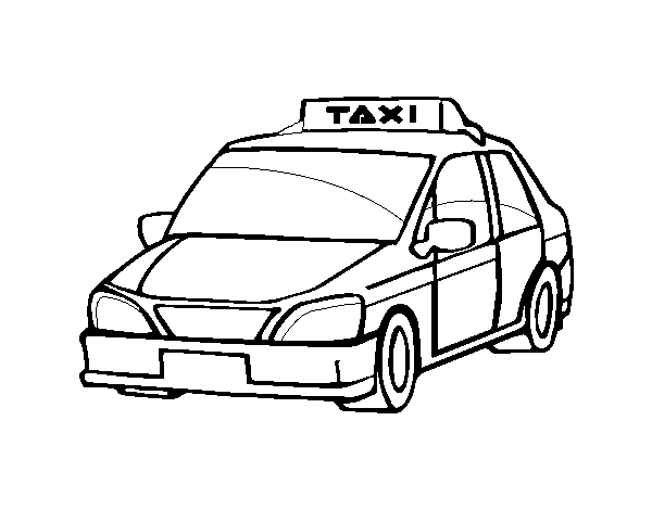 Dibuix de Un taxi per Pintar on-line