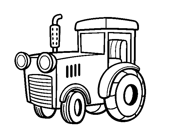 Dibuix de Un tractor per Pintar on-line