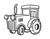 Dibuix de Un tractor per pintar
