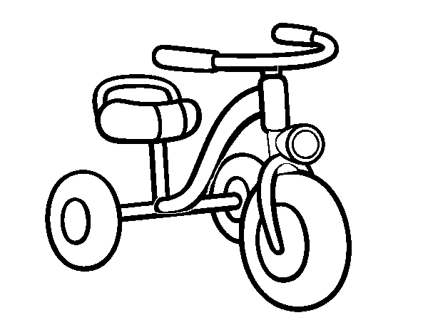 Dibuix de Un tricicle infantil per Pintar on-line