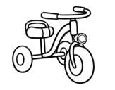 Dibuix de Un tricicle infantil per pintar