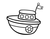Dibujo de Un vaixell de joguina