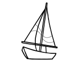Dibuix de Un veler per pintar