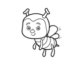 Dibuix de Una abella per pintar