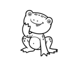 Dibuix de Una granota per pintar
