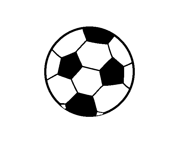 Dibuix de Una pilota de futbol per Pintar on-line