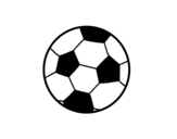Dibuix de Una pilota de futbol per pintar