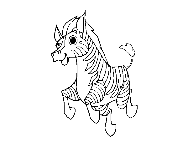 Dibuix de Una Zebra per Pintar on-line