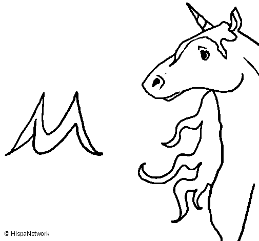 Dibuix de Unicorn per Pintar on-line