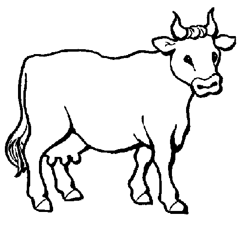 Dibuix de Vaca 3 per Pintar on-line