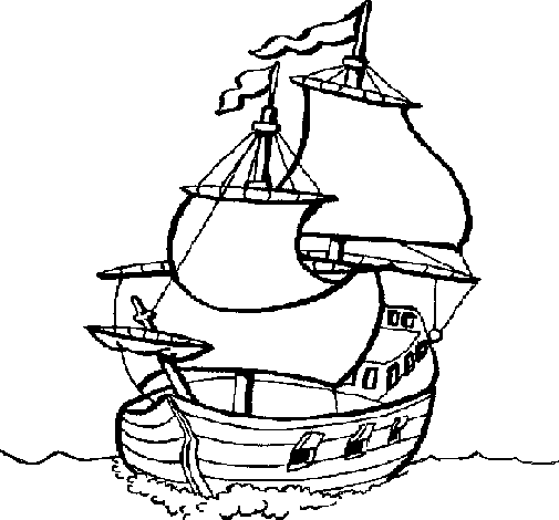 Dibuix de Vaixell per Pintar on-line