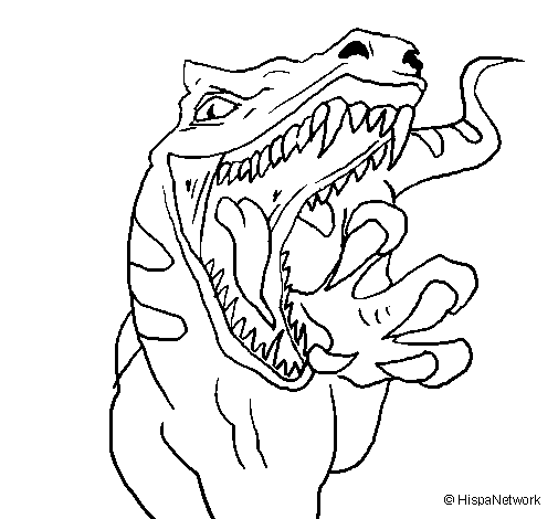 Dibuix de Velociraptor II per Pintar on-line