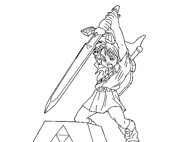 Dibuix de Zelda per Pintar on-line