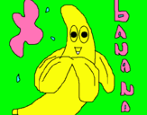 Dibuix Banana pintat per hannah  montana