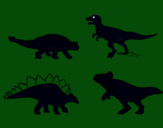 Dibuix Dinosauris de terra pintat per Luchii Triperaa