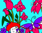 Dibuix Fauna i flora pintat per lucia torres garrido
