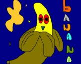 Dibuix Banana pintat per elooi