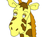 Dibuix Cara de girafa pintat per abril