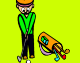Dibuix Jugador de golf II pintat per elisa.n.b...