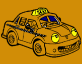Dibuix Herbie taxista pintat per unai