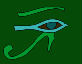 Dibuix Ull Horus pintat per ariadna