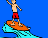 Dibuix Surfista pintat per emma 10