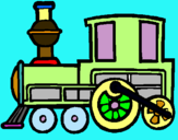 Dibuix Tren pintat per hugo