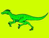 Dibuix Velociraptor  pintat per anna cabrera mateu