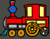 Dibuix Tren pintat per andrea