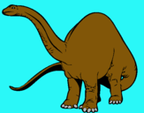 Dibuix Braquiosauri II  pintat per pol a.