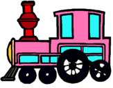 Dibuix Tren pintat per urgell ibañez