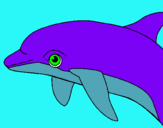 Dibuix Dofí pintat per helena  lopez  martinez