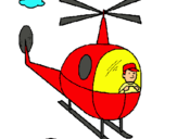 Dibuix Helicòpter pintat per unai