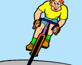 Dibuix Ciclista amb gorra  pintat per arnau   g