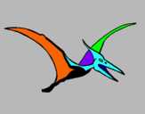 Dibuix Pterodàctil pintat per BIEL