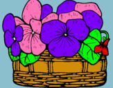 Dibuix Cistell de flors 12 pintat per marta =)