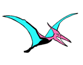 Dibuix Pterodàctil pintat per ona