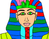 Dibuix Tutankamon pintat per ana