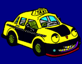 Dibuix Herbie taxista pintat per mercedes
