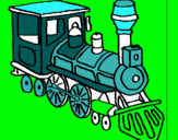 Dibuix Tren pintat per fj