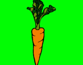 Dibuix pastanaga pintat per Nora
