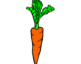 Dibuix pastanaga pintat per nuri
