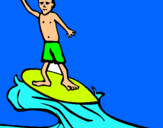 Dibuix Surfista pintat per alia 