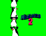 Dibuix Madagascar 2 Pingüins pintat per anna